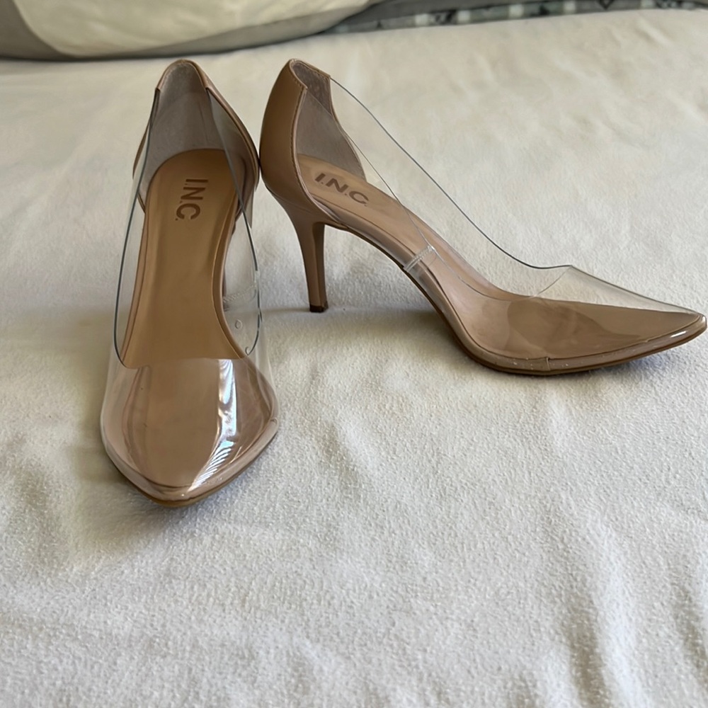 I.N.C clear heels size 9.5M